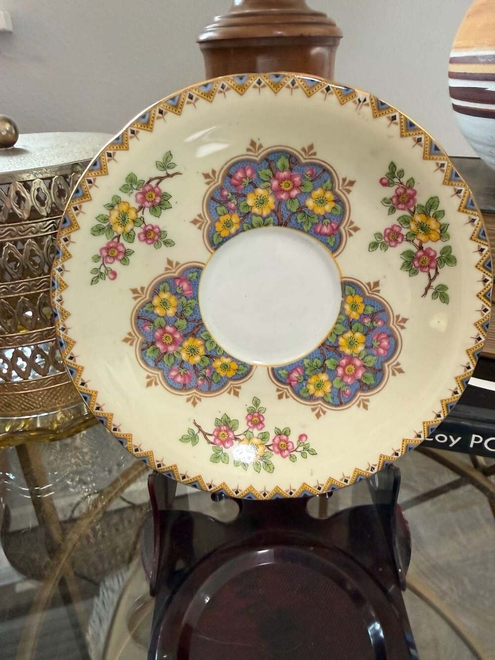 Aynsley Bone China Floral Saucer C405